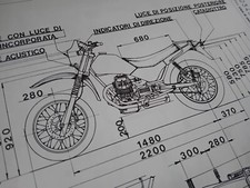 MOTO GUZZI V65 TT 650 1984 Scheda Omologazione Originale ASI FMI DIAGRAM