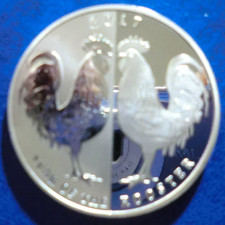 Niue.  moneta placcata in argento