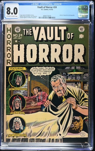 Vault horror cgc vf 8 - #24,