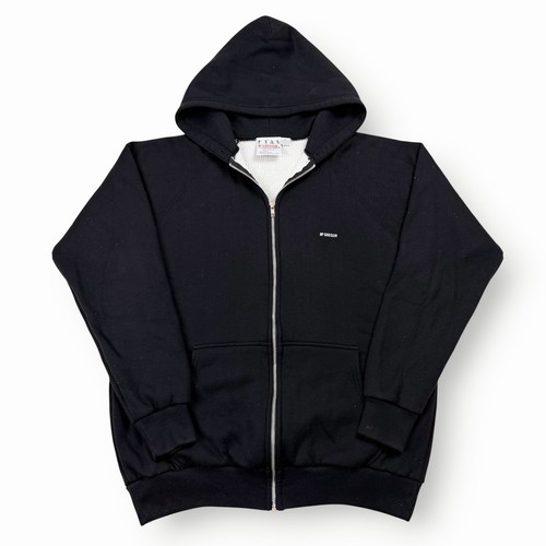 Felpa con cappuccio zip nera