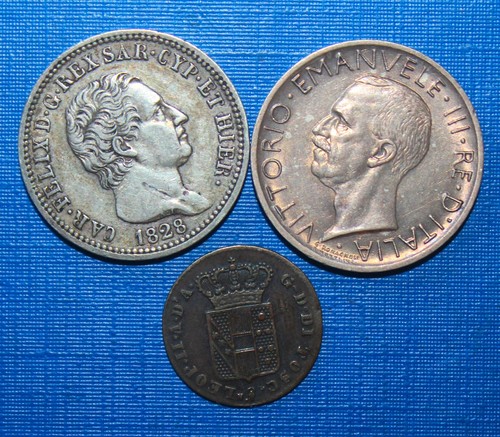 Lot italie monnaies argent - lot,,