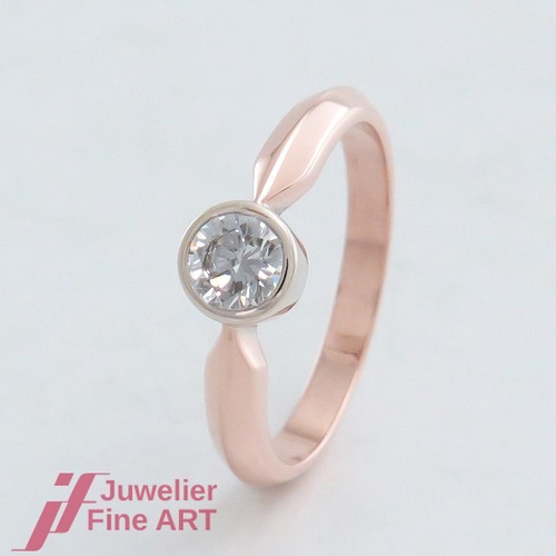 Anello solitario brillante - , con