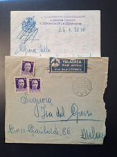 Lettera con testo da Ufficio Postale Speciale 6 1936 per Milano Guerra di Spagna