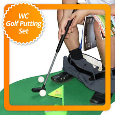 Mini WC Golf Set - Minigolf Klogolf in miniatura con mazza da golf per WC e WC