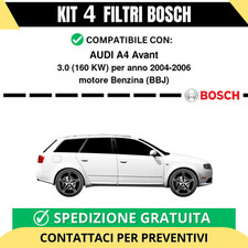 KIT BOSCH 4 Filtri tagliando