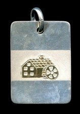 CIONDOLO GIOIELLO  MULINO BIANCO CIONDOLO ORO E ARGENTO