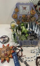 Scatola di latta  oggetti  Vari e bijotteria collezionismo mercatini