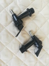 Rubinetto plastica nero, nr 2 per acqua, vino, birra. Per impianti a caduta