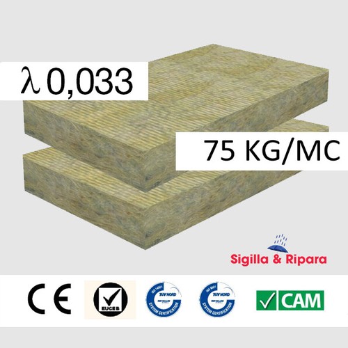 Lana roccia 75kg pannello - 75kg,
