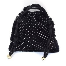 Borsa con coulisse jacquard a