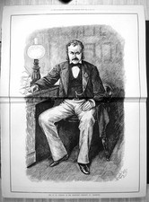 Vecchia stampa Mr W H Vernon