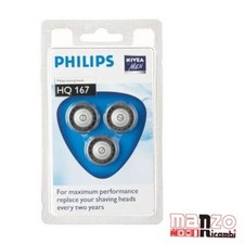 Testine Originali di rasatura Philips HQ167/40 confezione con 3 Testine