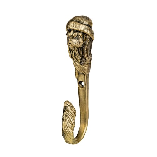 Gancio parete ottone - da,