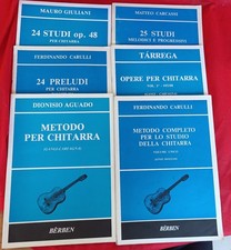 Bèrben 🎶 lotto libri vintage studio chitarra 6 volumi