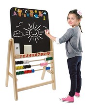 lavagna per bambini in Legno con pallottoliere lavagna con gessetti  e accessori