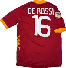 maglia roma calcio DE ROSSI kappa 2011 2012 jersey L Wind home vintage shirt