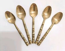 STUDIO TALEA Cucchiaini Ottone 5 pezzi Vintage THAILAND 