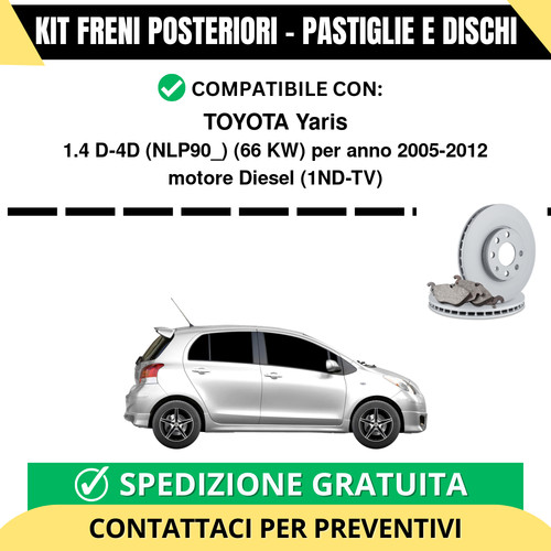 Kit freni posteriori - kit,