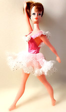 BARBIE BALLERINA Sugar Plum Fairy 1976 Mattel - body costume rosa e bianco tutu'