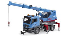 Bruder 03771 Camion Man Gru TC8500 Azzurro 4 Anni+