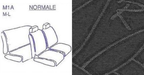Set fodere coprisedili - fodere,
