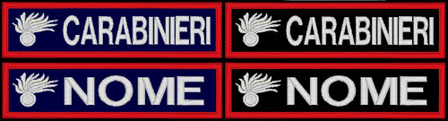 Toppa patch nome carabiniere