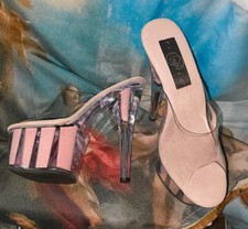 rosa Pleaser - tacchi ultra alti 17 cm - US 6 - usati