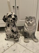 Statua Cane Porta Scopino WC e Statua Gatto