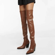 Stivali donna a punta vera