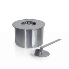 Bruciatore tondo per camino a