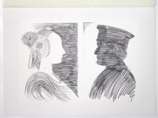 Mario Ceroli I Montefeltro Litografia formato 52 x 37 cm. Seat 1984