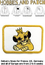 patch re leone Simba the lion king toppa termoadesiva Disney corona iron on kid