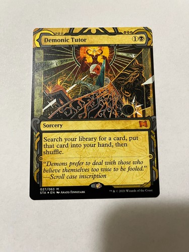Mtg foil etched tutor - -,