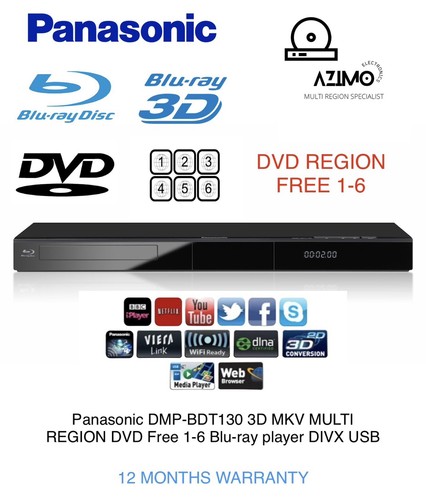 Panasonic dmp bdt130 lettore - dmp-bdt130,