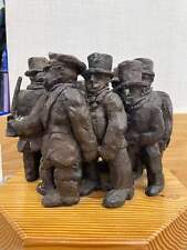 Girotondo Franz Borghese Opera Scultura in Bronzo PEZZO UNICO Arredo 28x30 cm