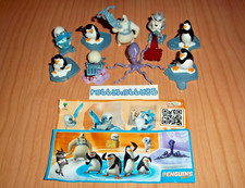 SERIE COMPLETA I PINGUINI DI MADAGASCAR FF334 - FF342 + 9 BPZ KINDER ITALIA 2015