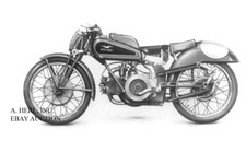 Moto Guzzi Dondolino 1945 fabbrica moto stampa foto pubblicità fotografia