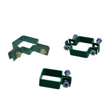 Staffa in metallo verde per