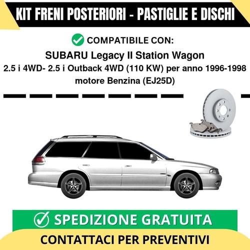 Kit freni posteriori subaru - kit,