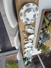 3 Trii Royal Albert 'Moonlight Rose' - Tazza, piattino e piatto laterale Avon