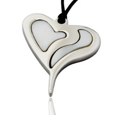 Ciondolo cuore stilizzato - , mm
