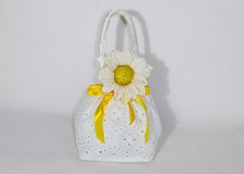 BORSA SANGALLO/GIRASOLE GRANDE COTONE BOMBONIERE FAI DA TE