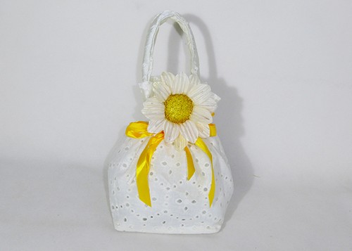 Borsa sangallo girasole grande - borsa, sangallo/girasole