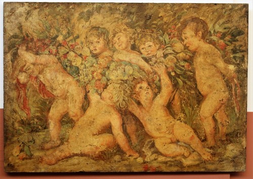 Affresco strappo grottesca - affresco,