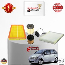 KIT TAGLIANDO 4 FILTRI OPEL MERIVA 1.3 CDTI 55KW 75CV DAL 2005 -> 2010
