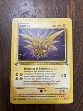 Pokemon Carta ZAPDOS 30/62 FOSSIL 1st ED PRIMA EDIZIONE ITALIANO HDMG No Holo