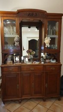 Magnifica Credenza Antica in Legno con Vetrine - Stile Liberty/Art Nouveau