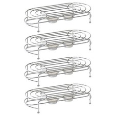 4X Stoviglie Cromate 2-Fiamma