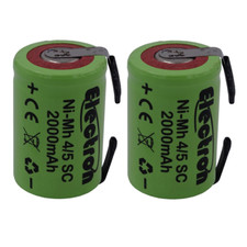2x Batteria ricaricabile NiMh