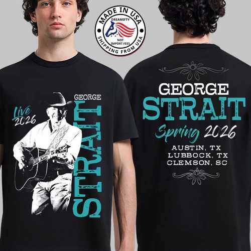 Maglietta george strait - george, live